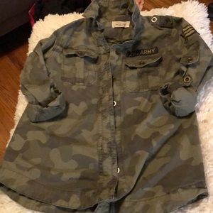 Womens Camo military inspired top